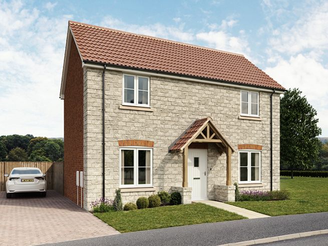 3 bedroom house - artist's  impression subject to change. Please note that the above computer generated image is representative of the house type and not the specified plot as some details and materials may vary.